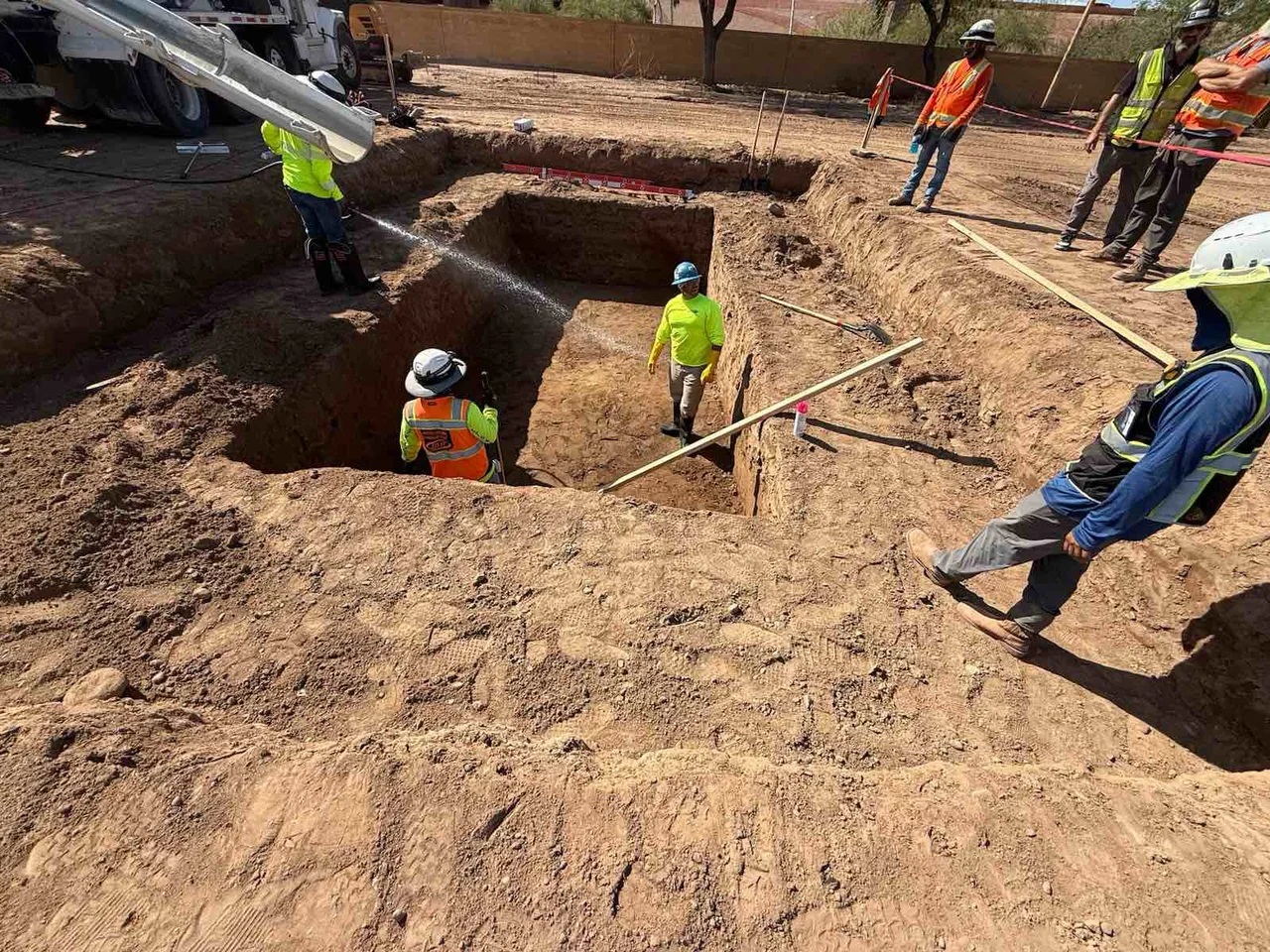 Foundation concrete placement at Candlewood Suites Mesa